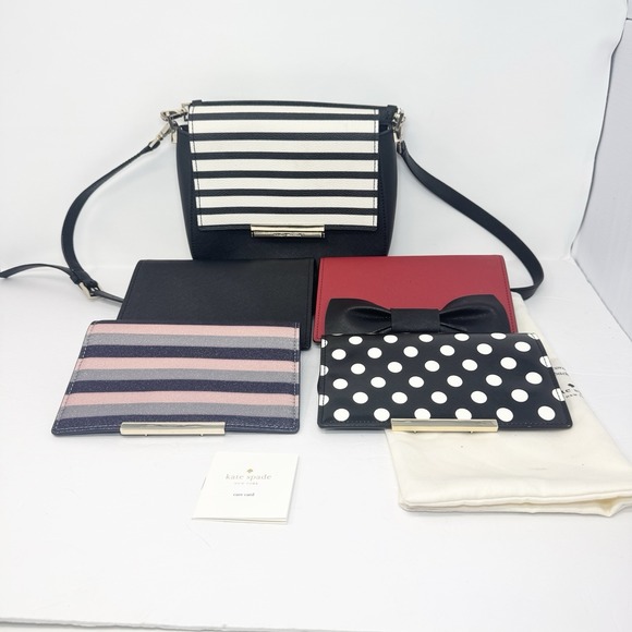 Kate Spade Make It Mine Byrdie Crossbody Bag 4 Interchangeable Flaps & Dust Bag - Picture 1 of 16